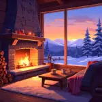 The Winter Fireside Chill Session Wedding Cocktail Hour