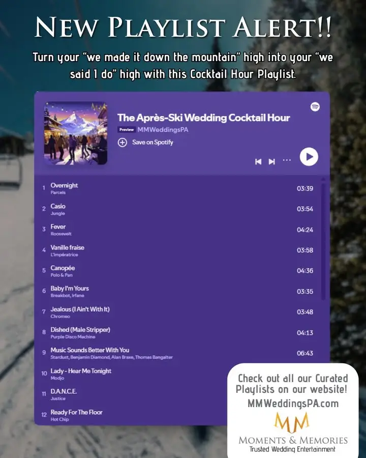 Après Ski Wedding Cocktail Hour 1 apres ski wedding cocktail hour from mm