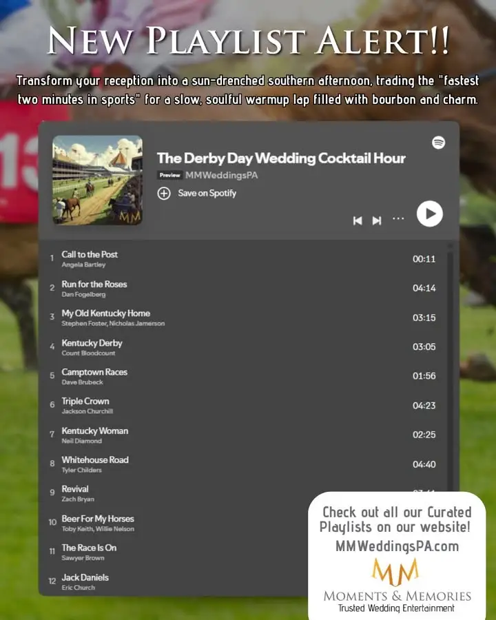 Stress Free Lehigh Valley Wedding Dj 1 Derby day playlist